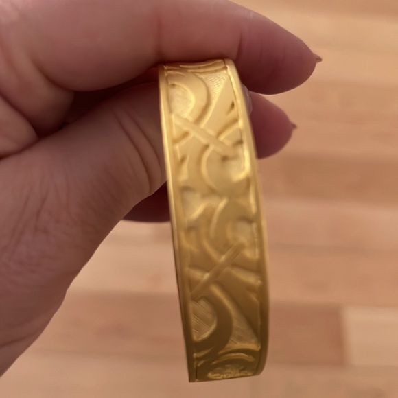 Bracelet Gold Fleur de lis French Kande custom piece bracelet - Picture 3 of 5